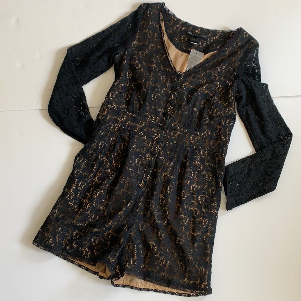 NWT Marc Jacobs black lace shorts romper 4 - Picture 4 of 10
